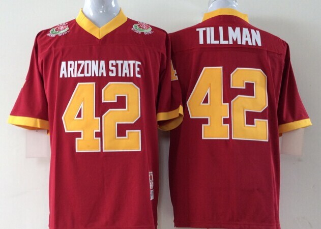 NCAA Youth Arizona State Sun Devils Red 42 Tillman jerseys